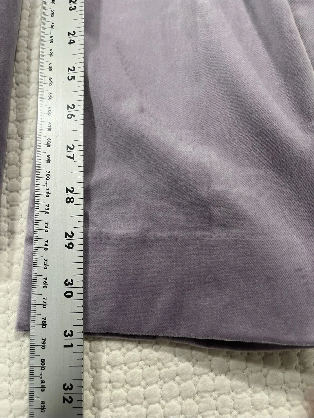J. Crew Kate 4-Season Pant 2 Tall Dried Violet velvet